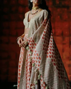 Adhira Pearl Lehenga Set