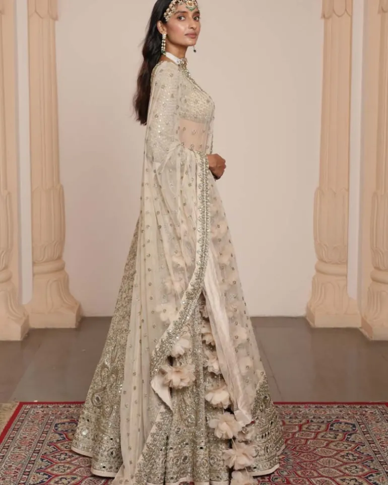 All Gold Sand Paisley Lehenga Set