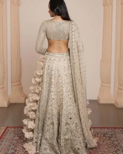 All Gold Sand Paisley Lehenga Set