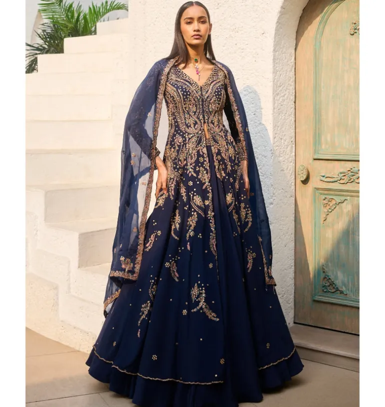Amara Jacket Kurta with Skirt Set