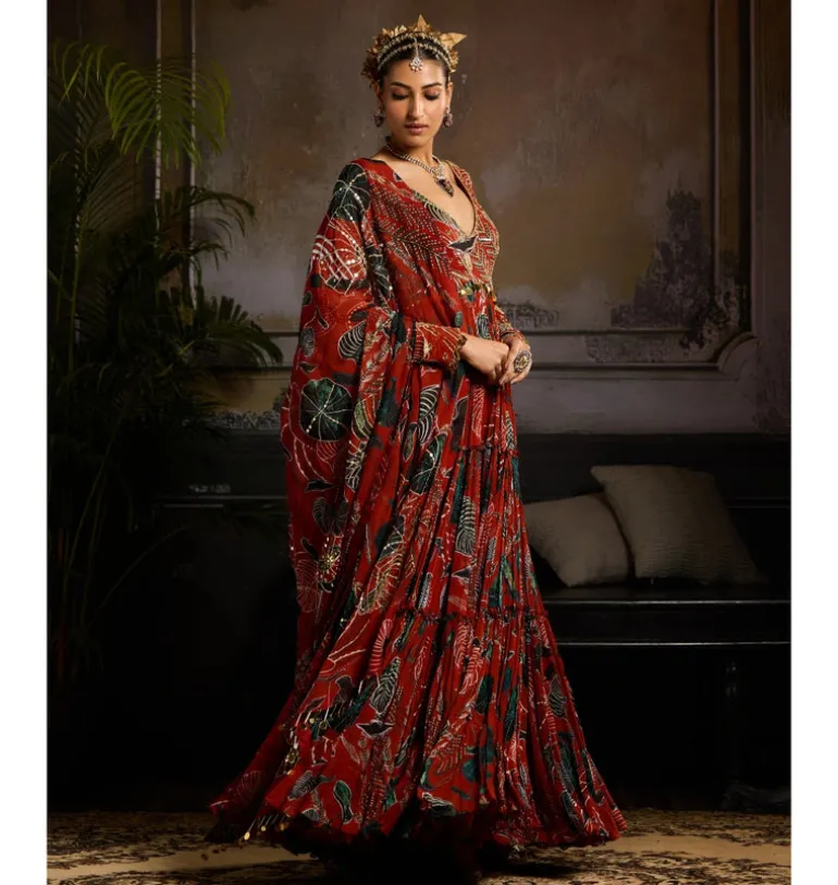 Amber Essence Anarkali Set