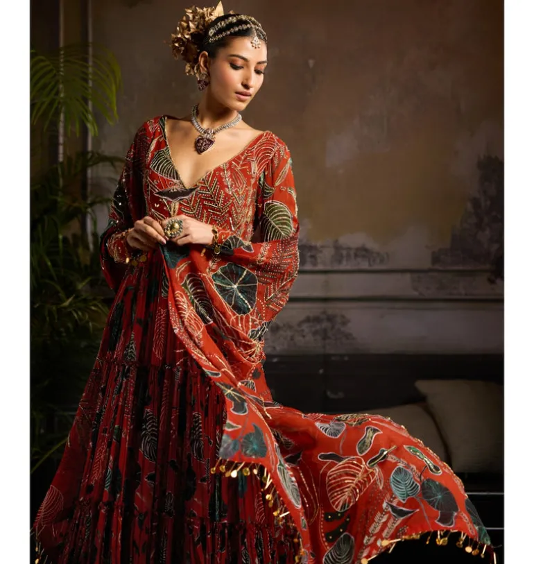 Amber Essence Anarkali Set