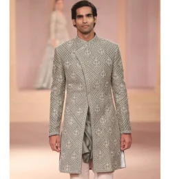 Anand Mint Sherwani Set