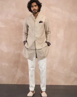 Antique Inara Motif Foe & Sb Kurta Set
