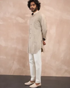 Antique Inara Motif Foe & Sb Kurta Set