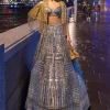 Antique Silver Sequin Lehenga Set