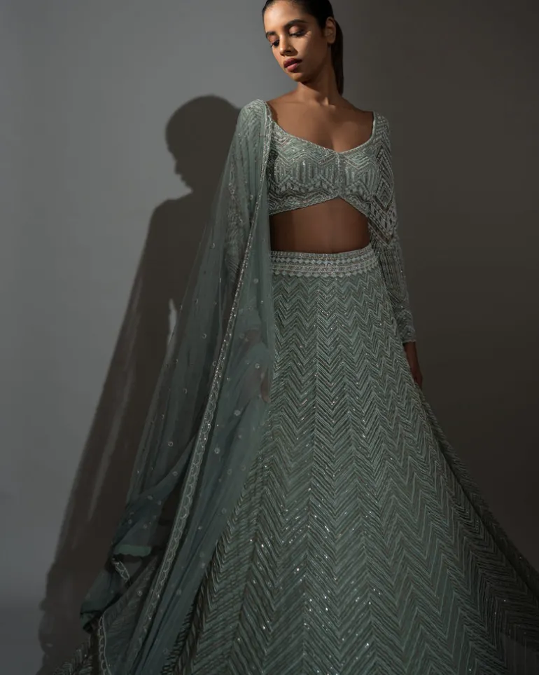 Aqua Vera Lehenga Set