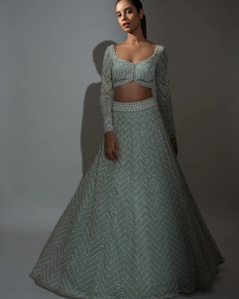 Aqua Vera Lehenga Set