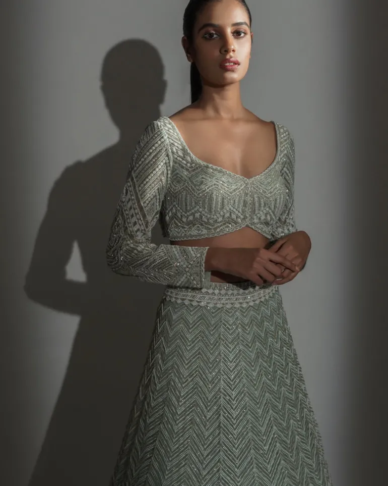 Aqua Vera Lehenga Set