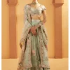 Aquamarine Embroidered Lehenga Set