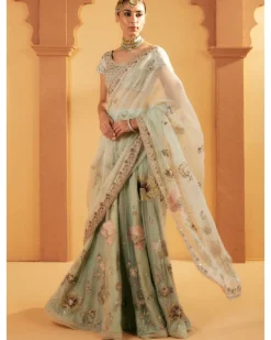 Aquamarine Embroidered Lehenga Set