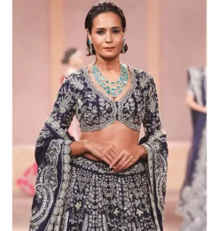 Arezoo Zari Lehenga with Cape Set