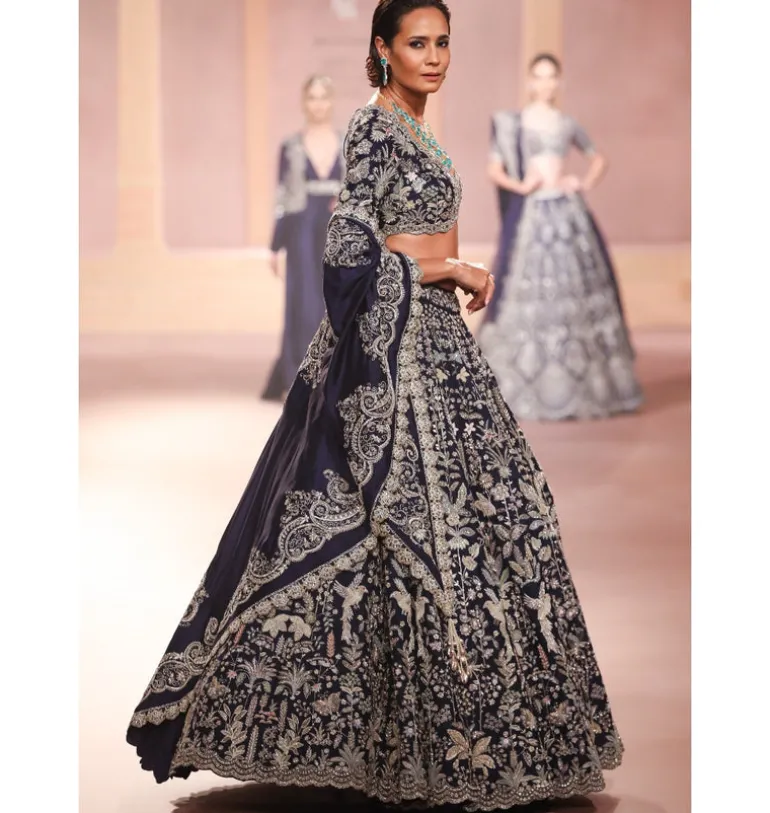 Arezoo Zari Lehenga with Cape Set