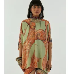 Ash Green Mandala Top