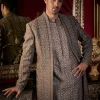 Ash Grey Open Jacket Set