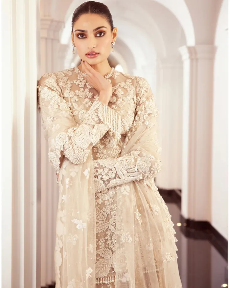 Athiya Shetty Nude Three-Dimensional Sharara Set