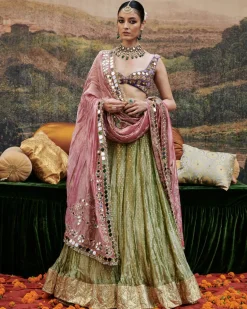 Azal Sheesh Lehenga Set