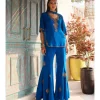 Azure Kurta and Flare Pant Set