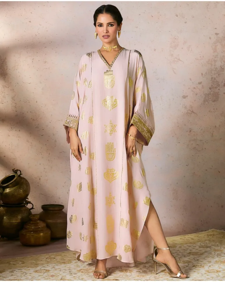 Baby Pink Trinkets Kaftan
