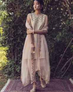 Banarsi Kurta With Organza Dupatta