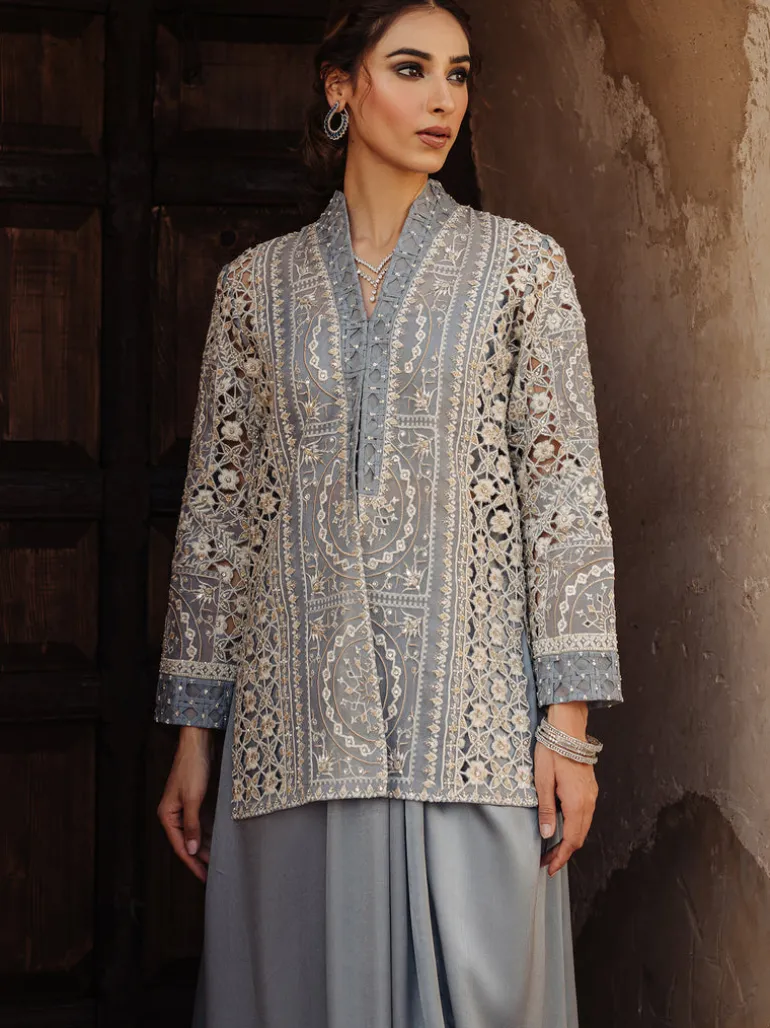 Bel Blue Rani Jacket Set