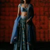 Beryl Indigo Lehenga Set
