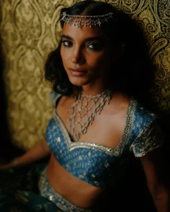 Beryl Indigo Lehenga Set