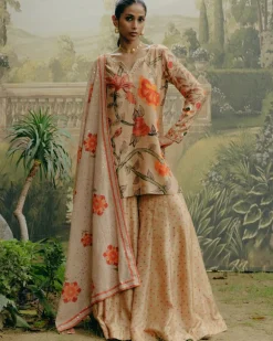 Biscuit Brown Kurta Set