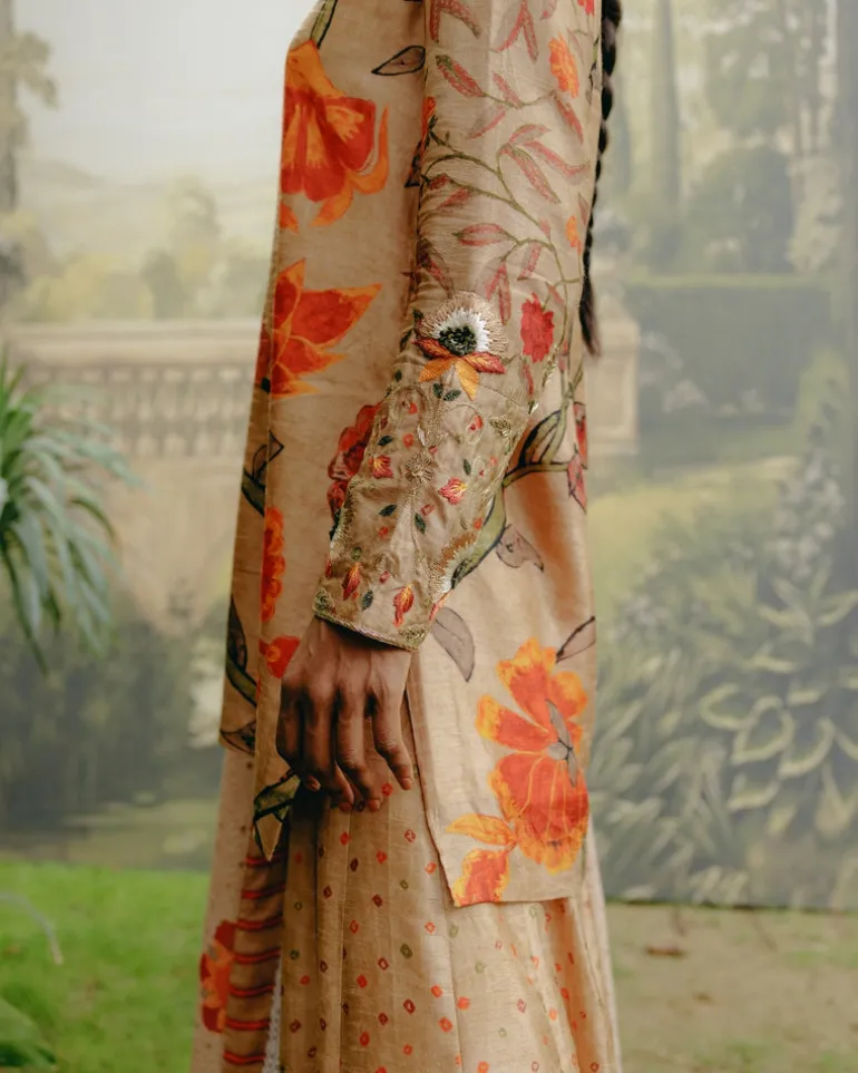 Biscuit Brown Kurta Set