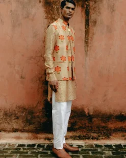 Biscuit Brown Printed Kurta Set