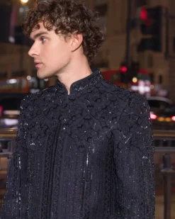 Black Bandhgala Set