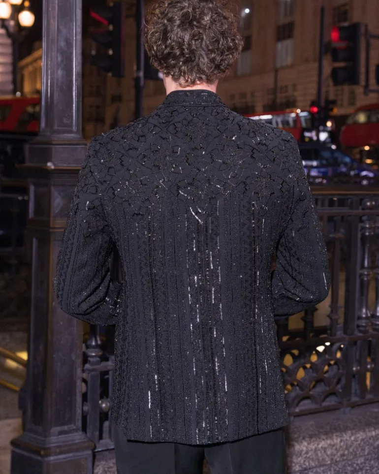 Black Bandhgala Set
