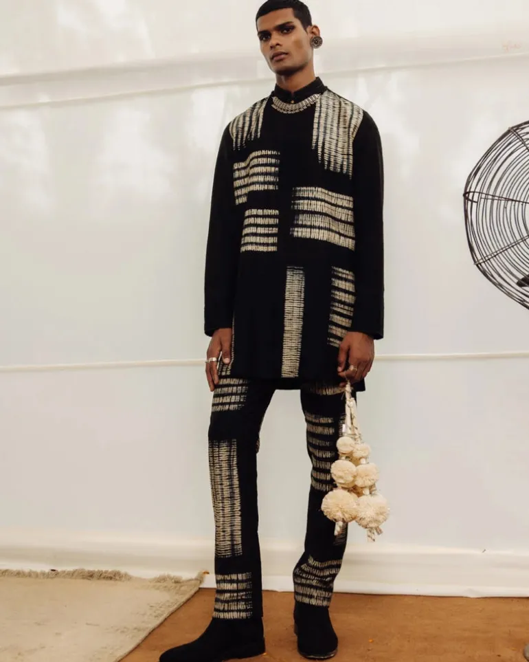 Black Devarshi Co-Ord Set