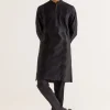 Black Dori Embroidered Kurta Set