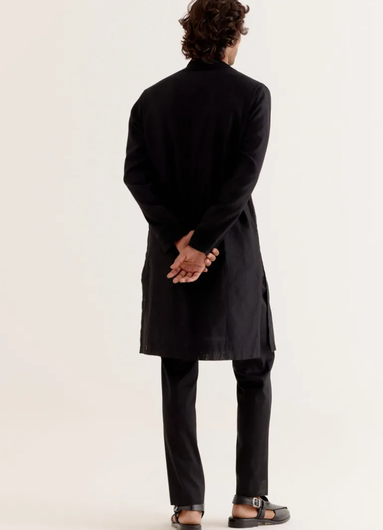 Black Dori Embroidered Kurta Set