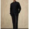 Black Front Luppi Button Kurta Set