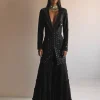 Black Sharara And Jacket Set