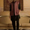 Black Tribal Embroidered Kurta With Black Pants