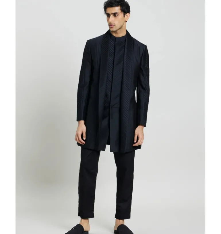 Blade Long Bandhgala Jacket Set
