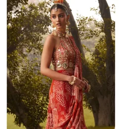 Bloom Mermaid Sari Set