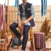 Blue Geo Print Kurta Set