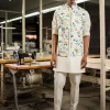 Blue Kaari Open Bandi With Matching Kurta Pajama Set