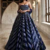 Blue Moon Volume Gown With Cape