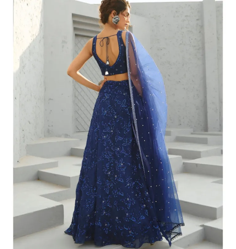 Blue Serena Skirt Set