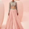 Blush Geometric Lehenga Set