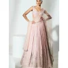 Blush Pink Cutwork Lehenga Set