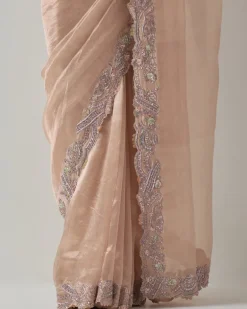 Blush Zari Sari Set