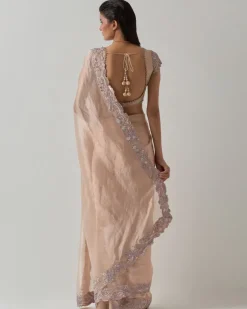Blush Zari Sari Set
