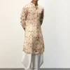 Botanical Peach Printed Kurta Set