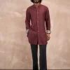 Burgundy Inara Foe & Sb Kurta Set
